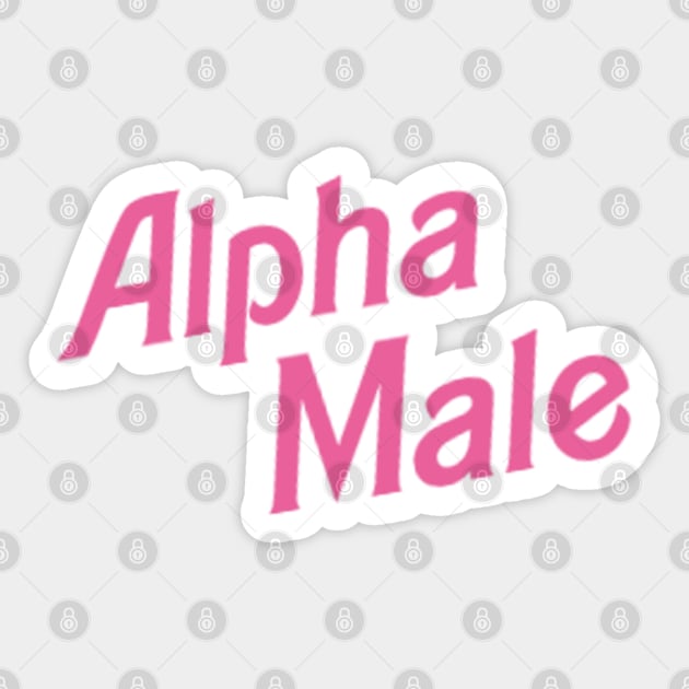 Alpha male Sticker by casserolestan